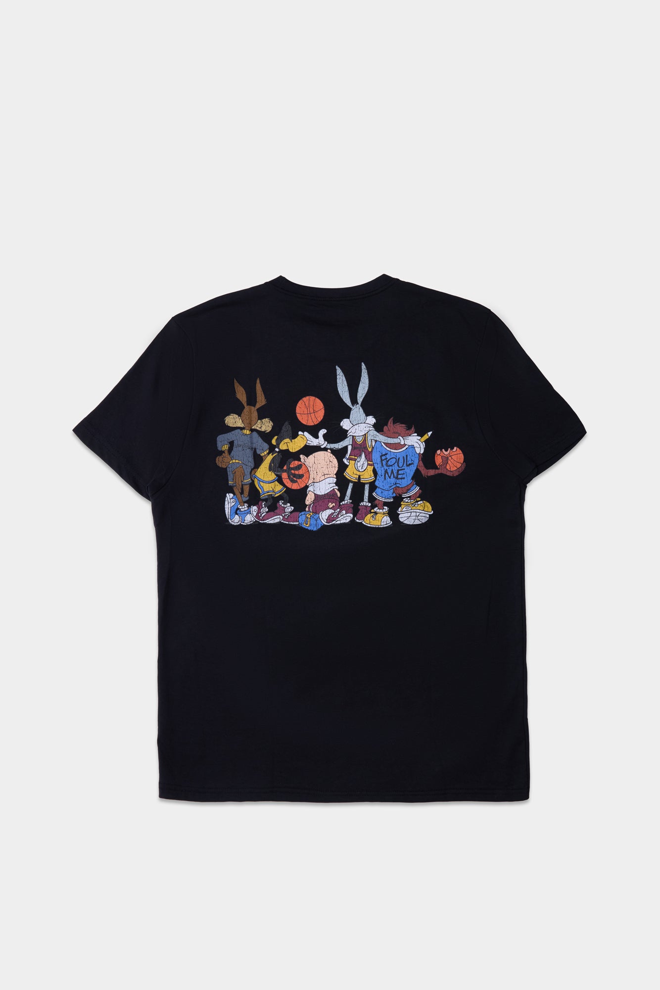 Mens Looney Tunes Basketball Graphic T-Shirt - Black /