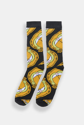 Chaussettes jacquard imprimées Garfield