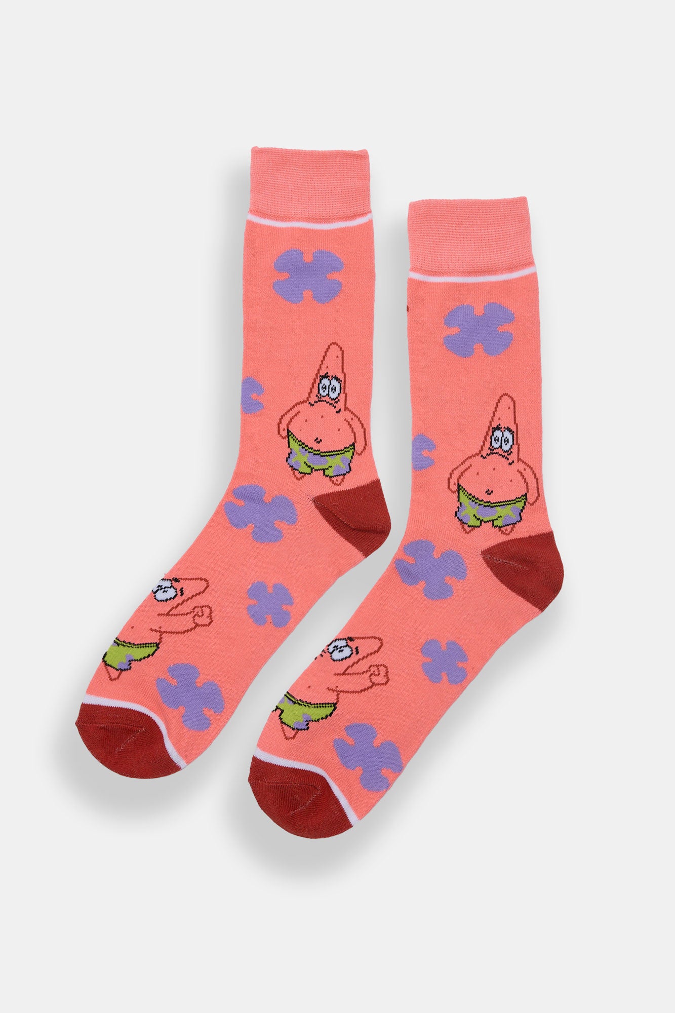 Mens Patrick Jacquard Crew Socks - Pink / O/S