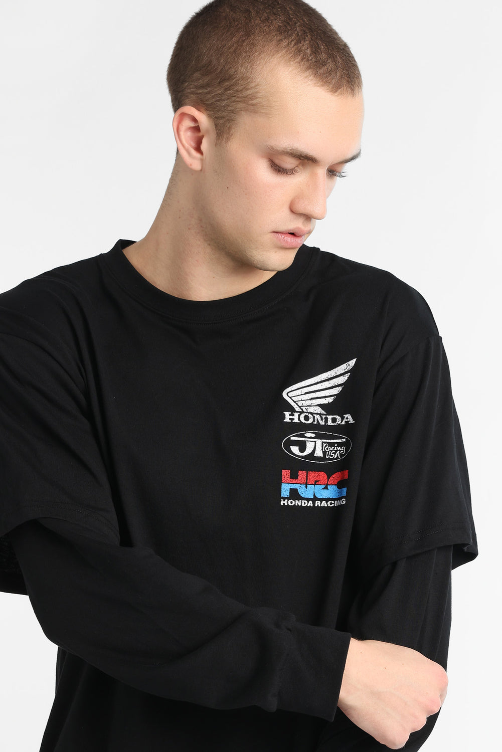 T-shirt à manches longues superposé Honda Racing T-shirt à manches longues superposé Honda Racing