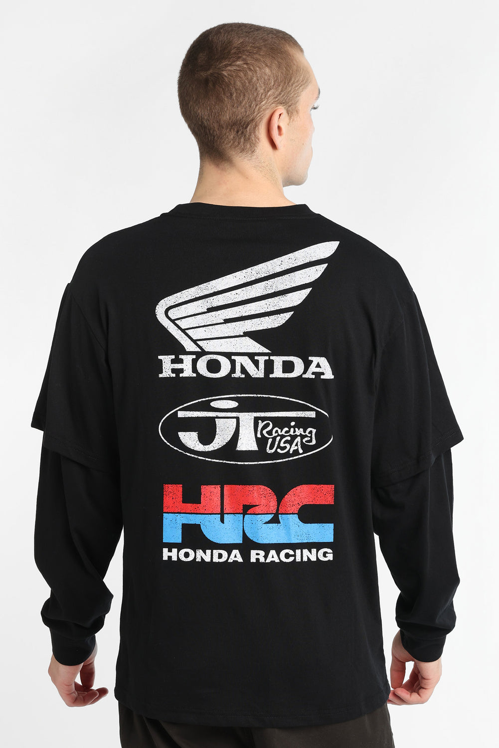 T-shirt à manches longues superposé Honda Racing T-shirt à manches longues superposé Honda Racing