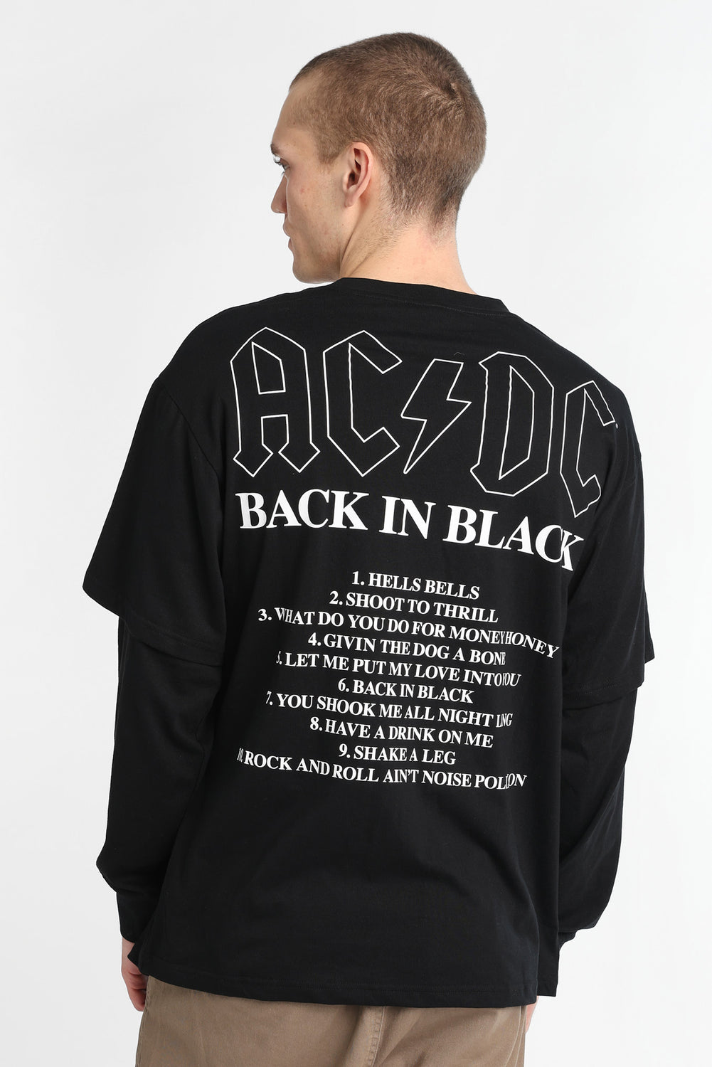 T-shirt à manches longues superposé AC/DC T-shirt à manches longues superposé AC/DC
