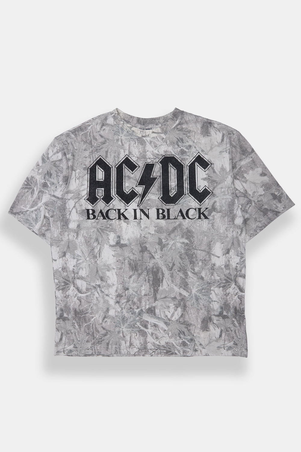 Mens AC/DC Back In Black Tree Camo T-Shirt Mens AC/DC Back In Black Tree Camo T-Shirt