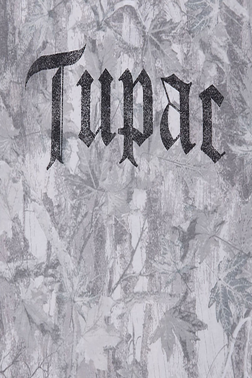 T-shirt camouflage arbres imprimé Tupac homme T-shirt camouflage arbres imprimé Tupac homme