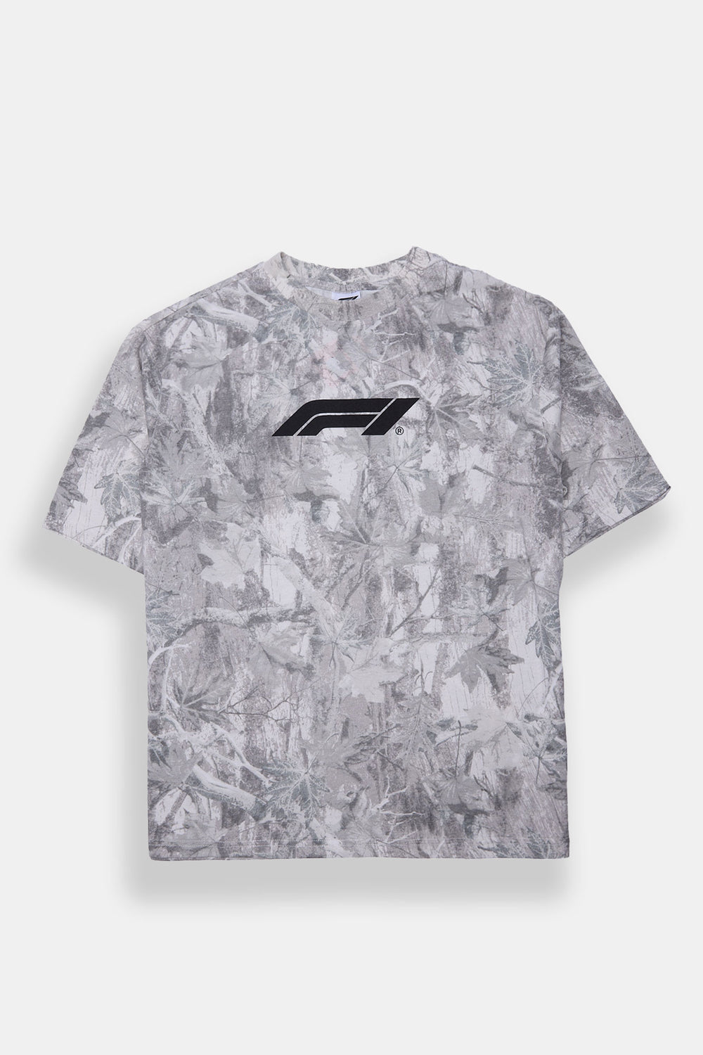 T-shirt camouflage arbres imprimé logo F1 homme T-shirt camouflage arbres imprimé logo F1 homme