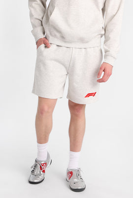 Short en molleton F1 brodé