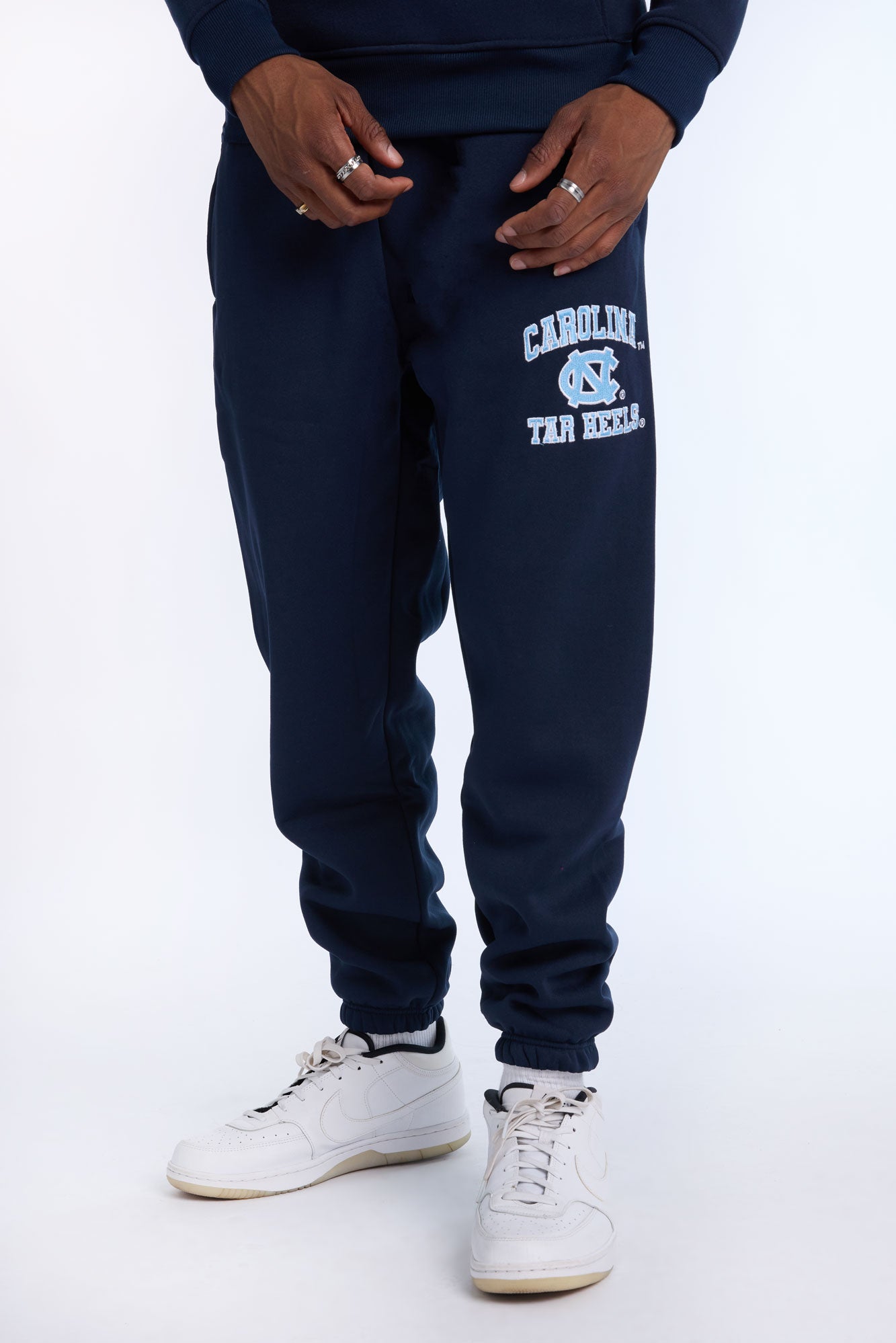 【DISCERNMENT】Fold Juri Part 8 Sweatpants Ninth Hall Fundamentals Logo Grey Oversized Open Hem