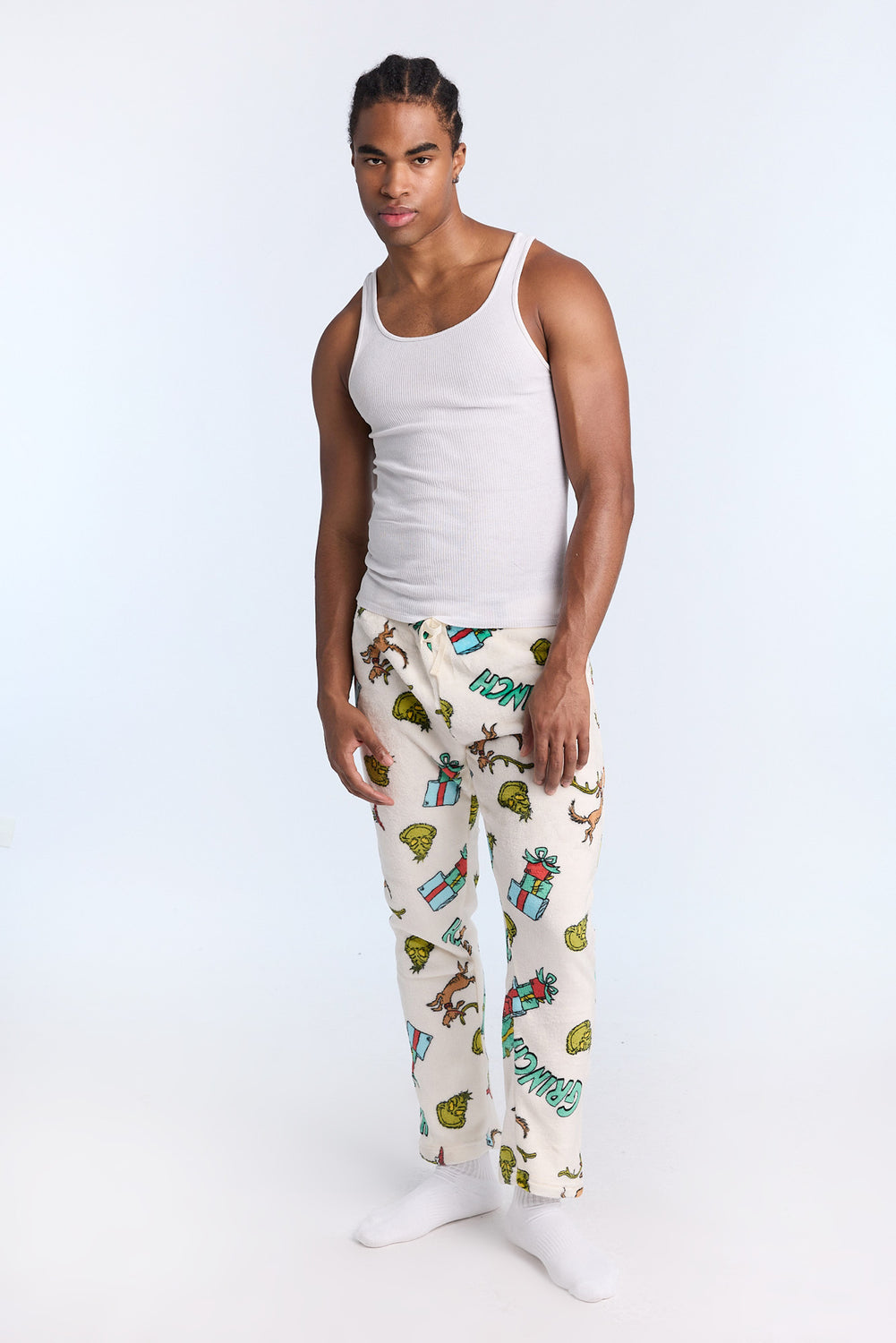 Pantalon de pyjama en peluche The Grinch homme Pantalon de pyjama en peluche The Grinch homme