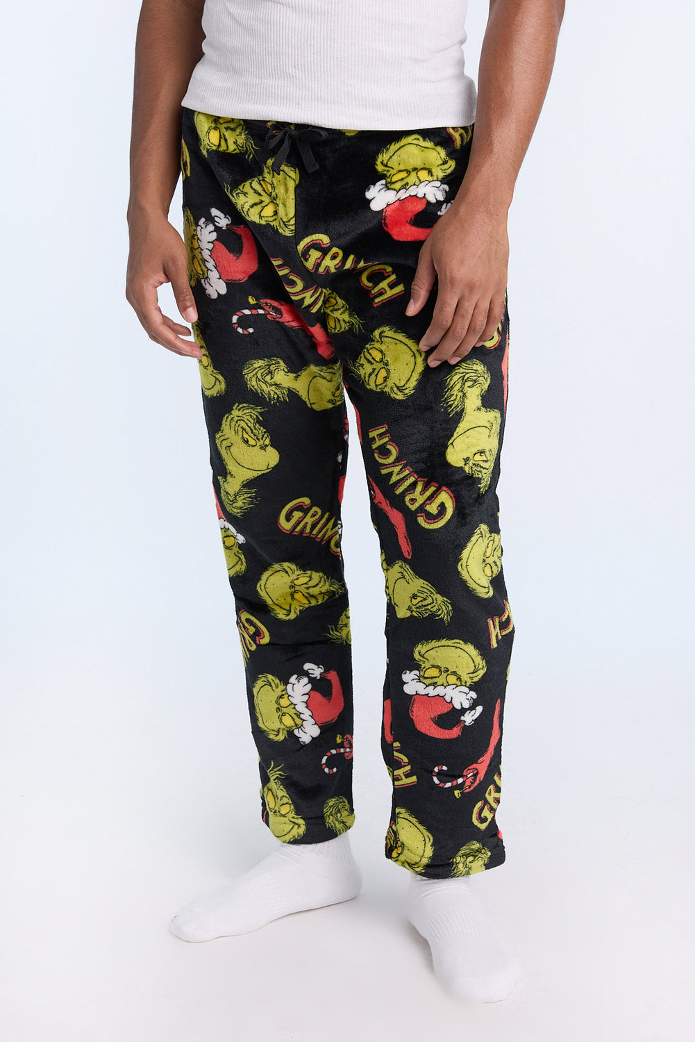 Mens The Grinch Plush Pajama Pant Mens The Grinch Plush Pajama Pant