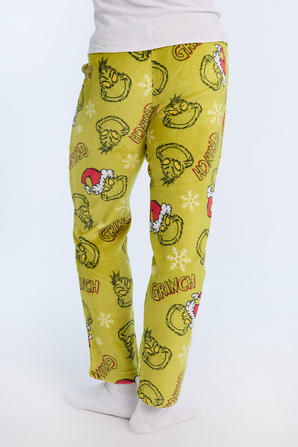 Mens The Grinch Green Plush Pajama Pant Mens The Grinch Green Plush Pajama Pant