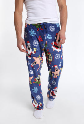 Mens SpongeBob Oh Joy Plush Pajama Pant