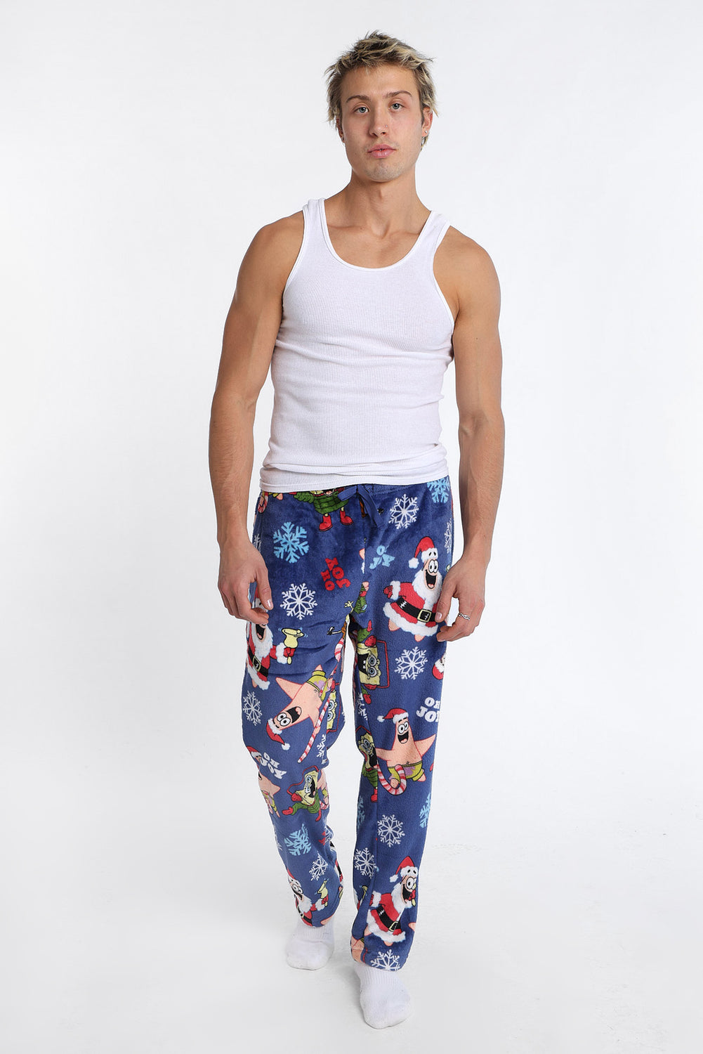 Mens SpongeBob Oh Joy Plush Pajama Pant Mens SpongeBob Oh Joy Plush Pajama Pant
