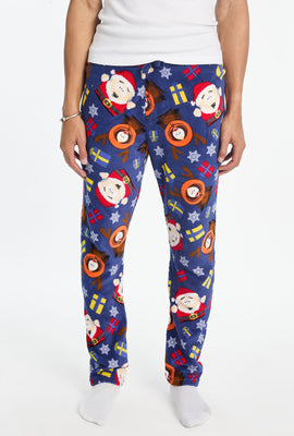 Pantalon de pyjama en peluche imprimé de Noël South Park homme