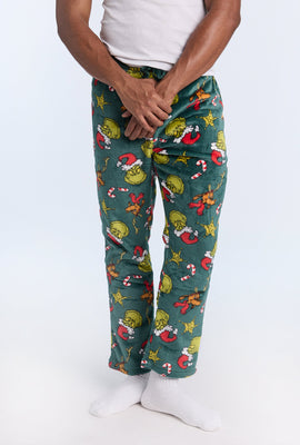 Mens The Grinch Allover Print Pajama Pant