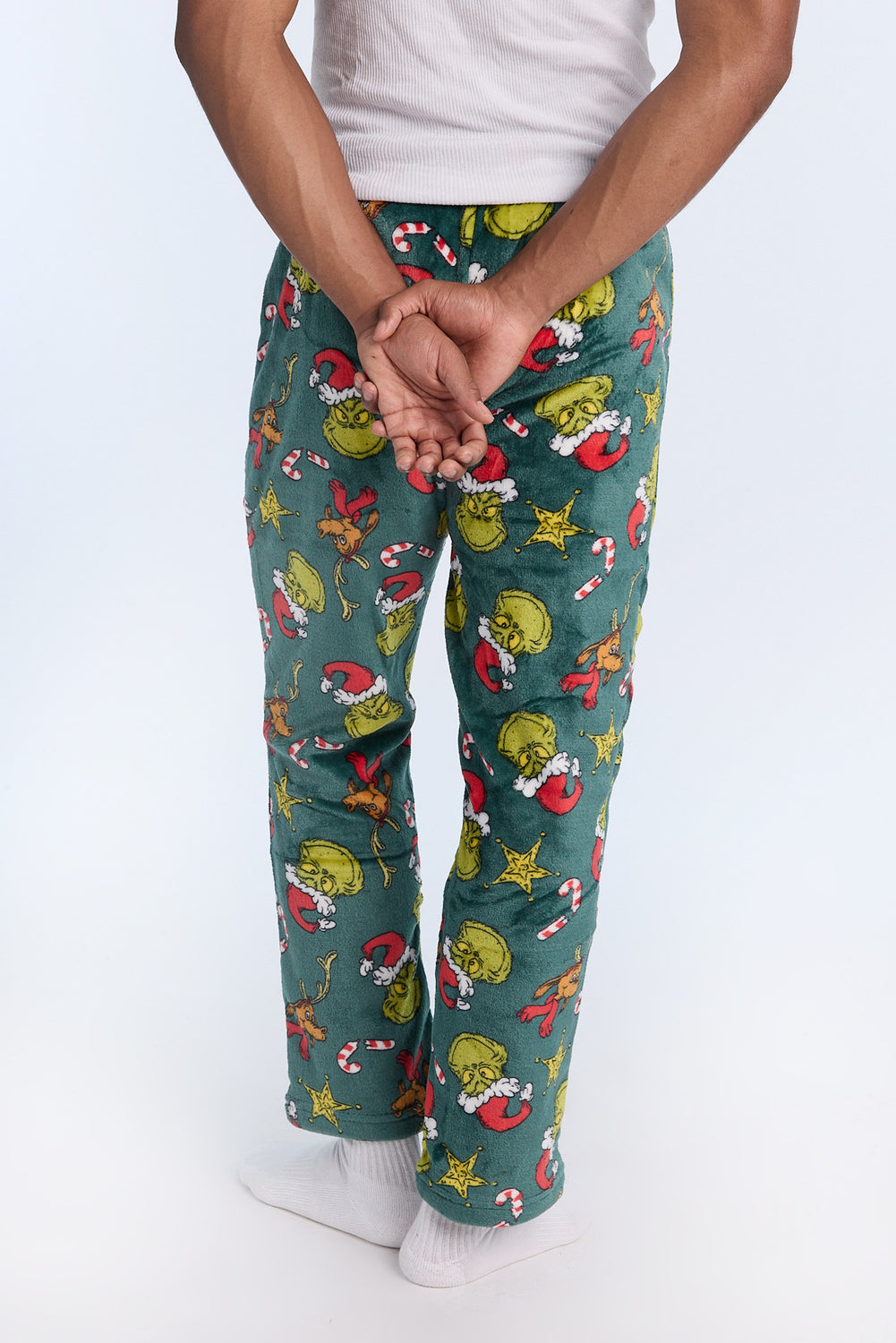 Mens The Grinch Allover Print Pajama Pant Mens The Grinch Allover Print Pajama Pant