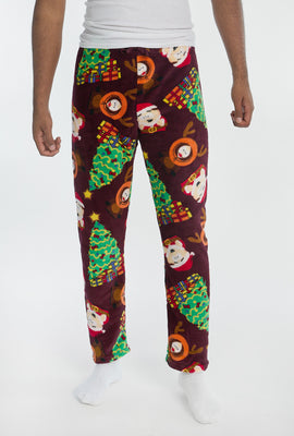 Mens South Park Holiday Plush Pajama Pant