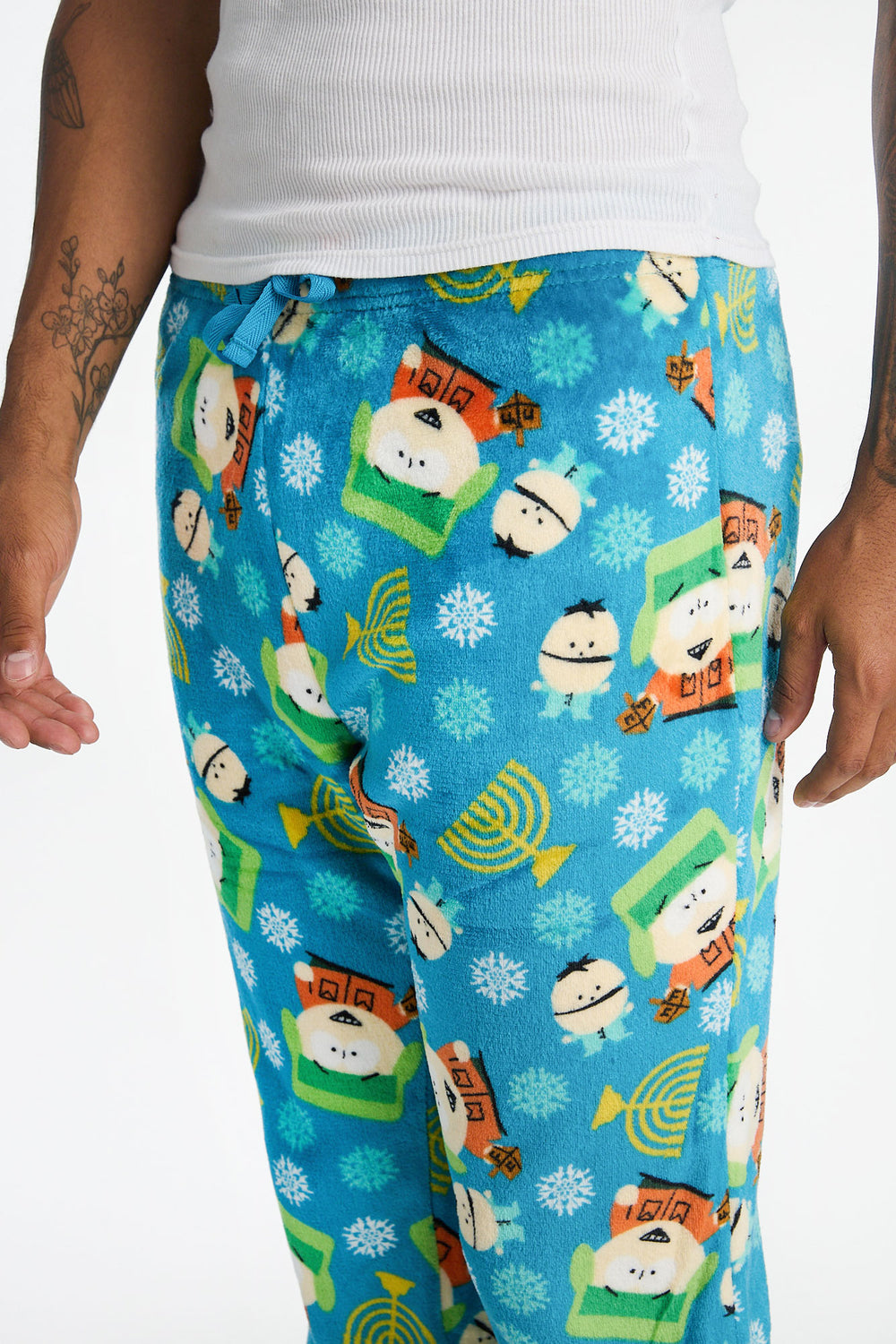 Mens South Park Hannukah Plush Pajama Pant Mens South Park Hannukah Plush Pajama Pant
