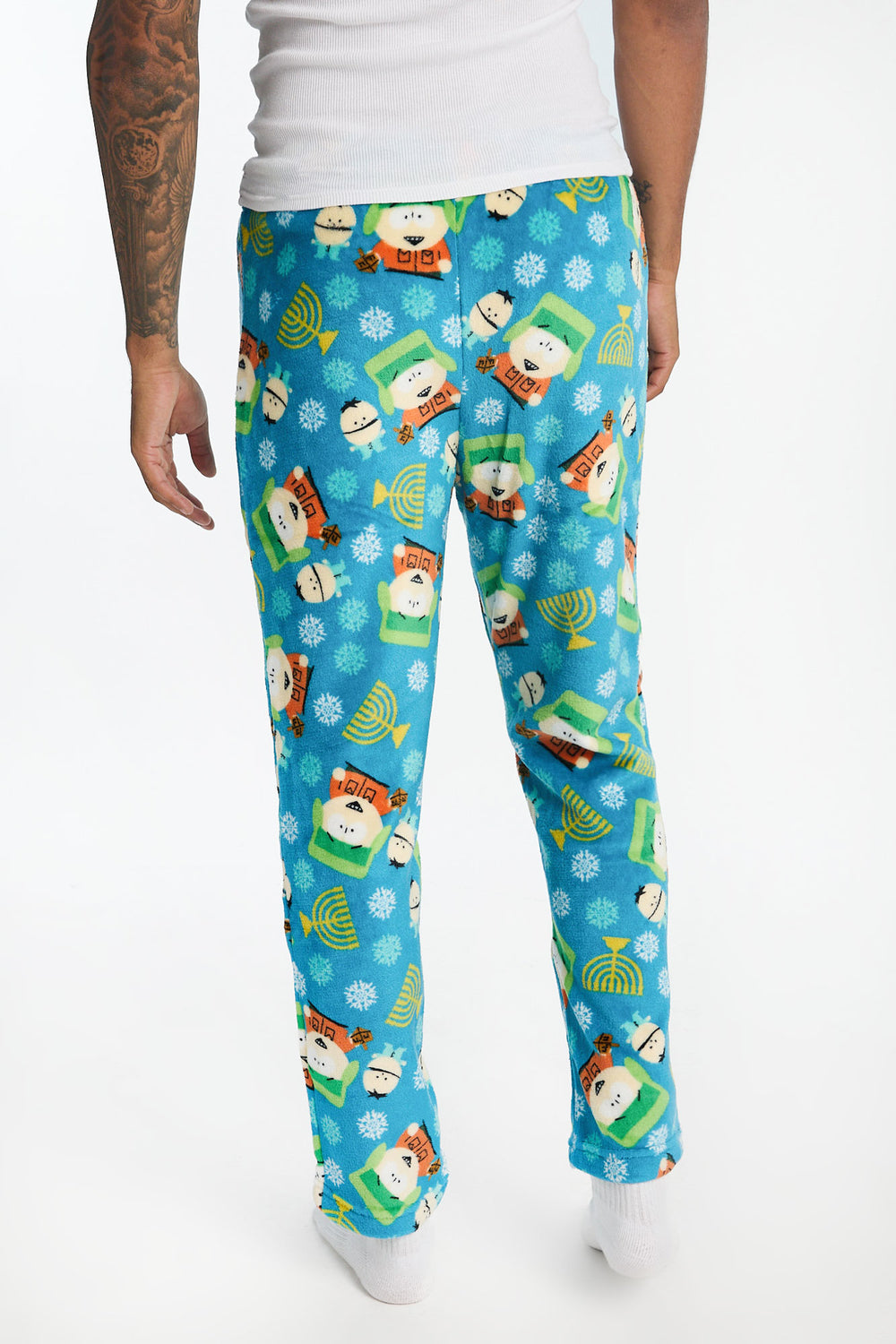 Pantalon de pyjama en peluche imprimé Hanoukka South Park homme Pantalon de pyjama en peluche imprimé Hanoukka South Park homme