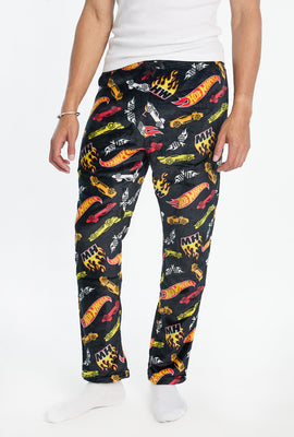 Mens Hot Wheels Plush Pajama Pant