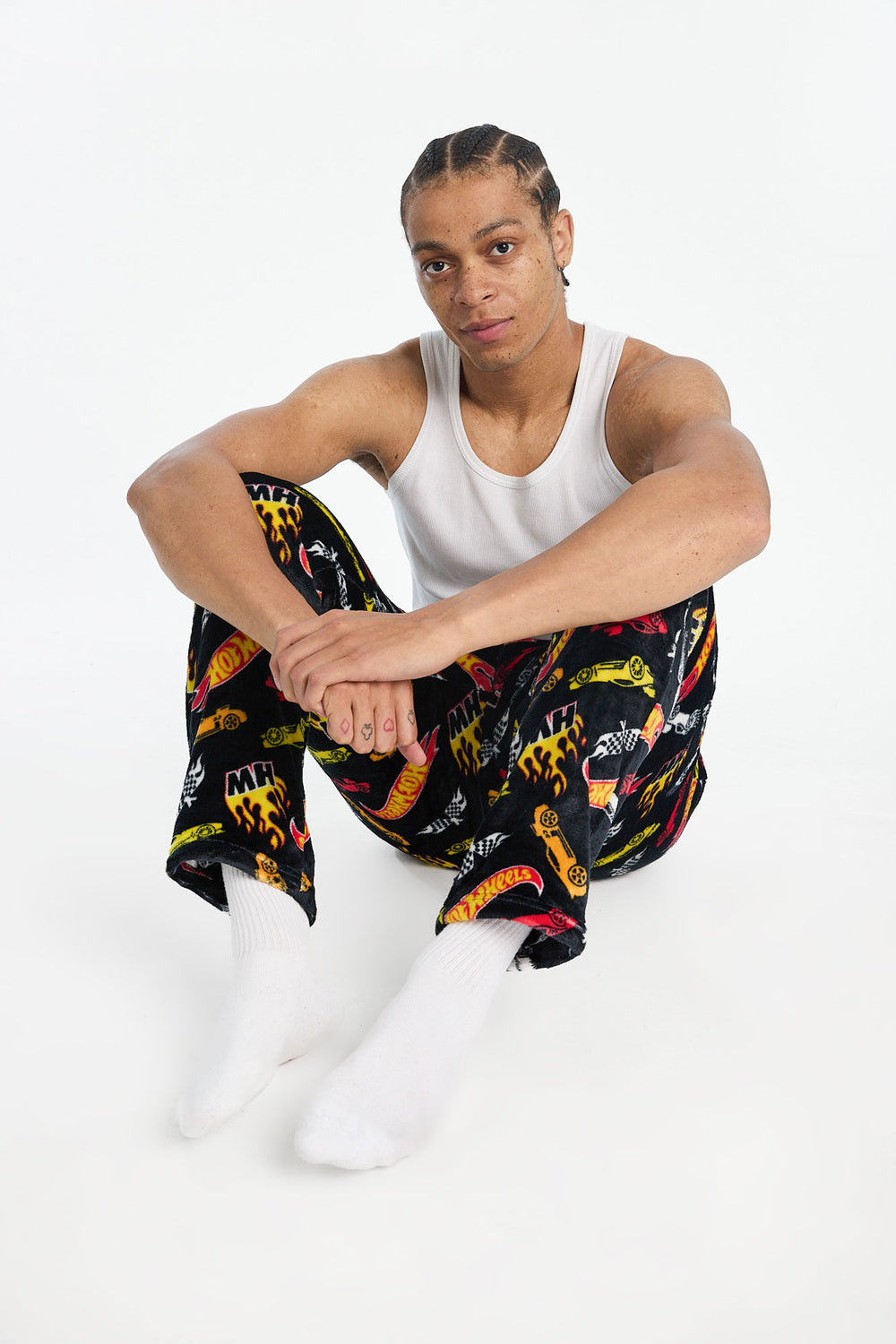 Mens Hot Wheels Plush Pajama Pant Mens Hot Wheels Plush Pajama Pant
