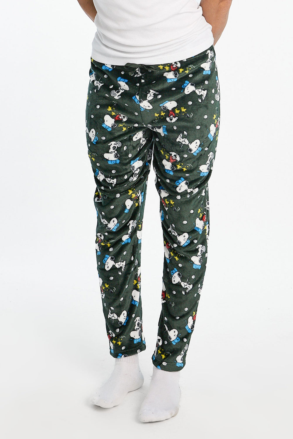 Mens Peanuts Snoopy Sports Plush Pajama Pant Mens Peanuts Snoopy Sports Plush Pajama Pant