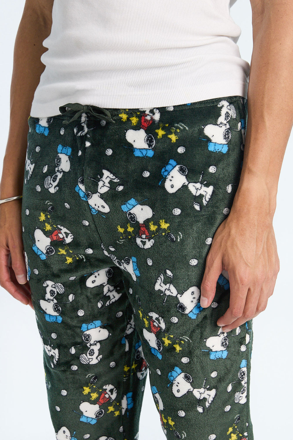 Mens Peanuts Snoopy Sports Plush Pajama Pant Mens Peanuts Snoopy Sports Plush Pajama Pant