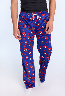 Mens Spider-Man Plush Pajama Pant