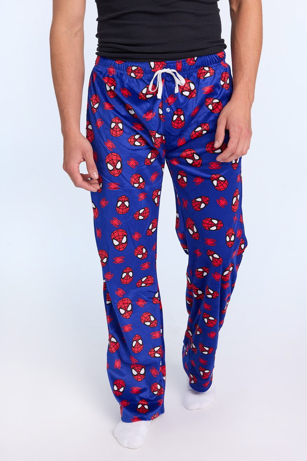 Mens Spider-Man Plush Pajama Pant Mens Spider-Man Plush Pajama Pant
