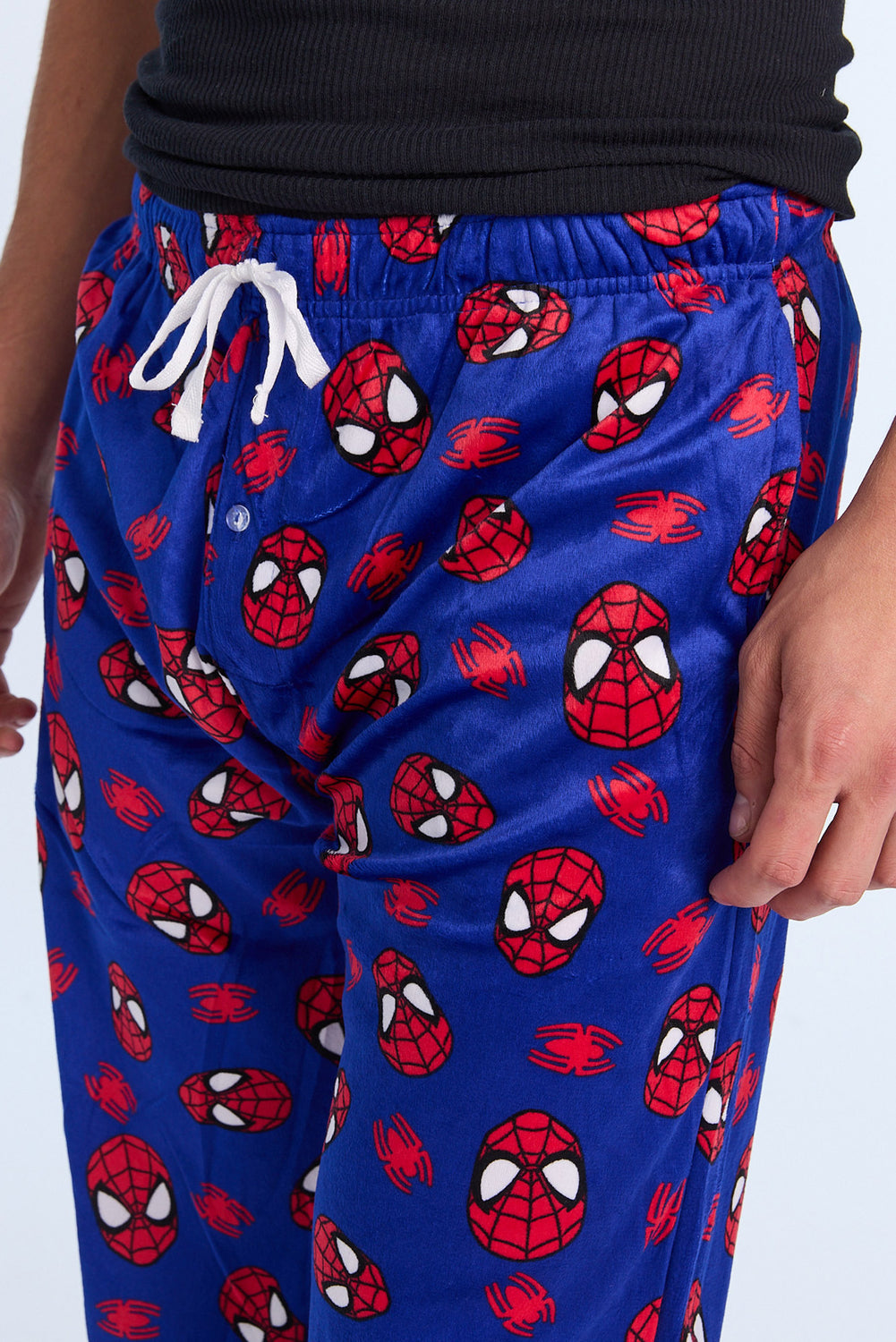 Mens Spider-Man Plush Pajama Pant Mens Spider-Man Plush Pajama Pant