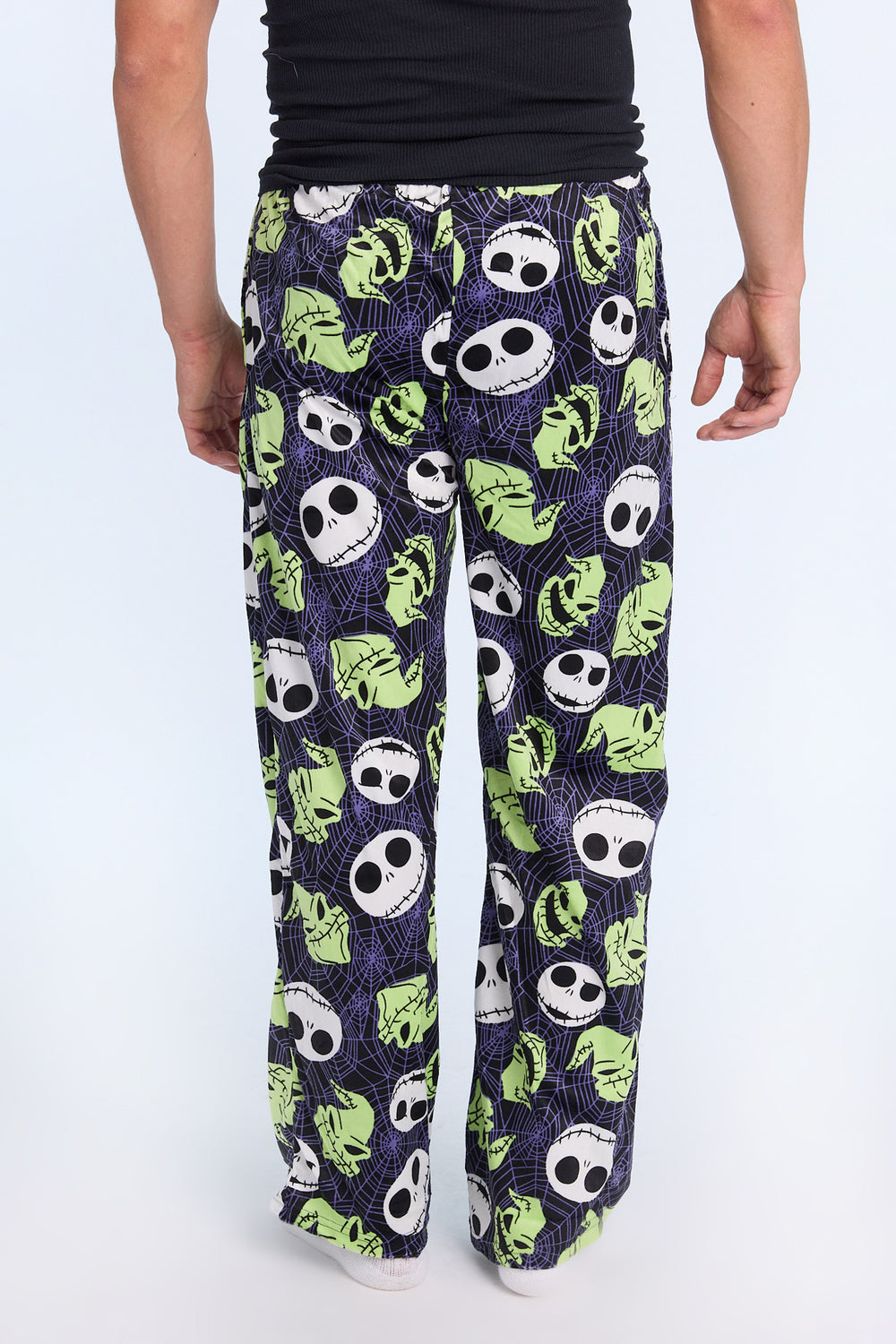 Mens Jack Skellington Halloween Plush Pajama Pant Mens Jack Skellington Halloween Plush Pajama Pant