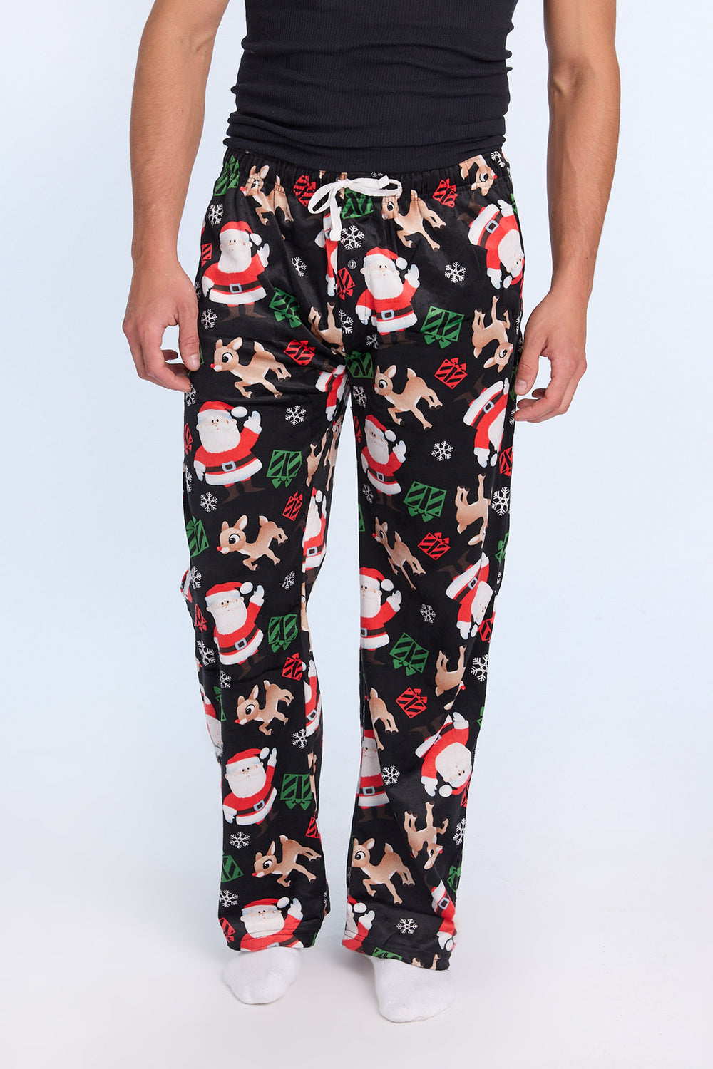 Mens Rudolph The Red-Nosed Reindeer Plush Pajama Pant – West49