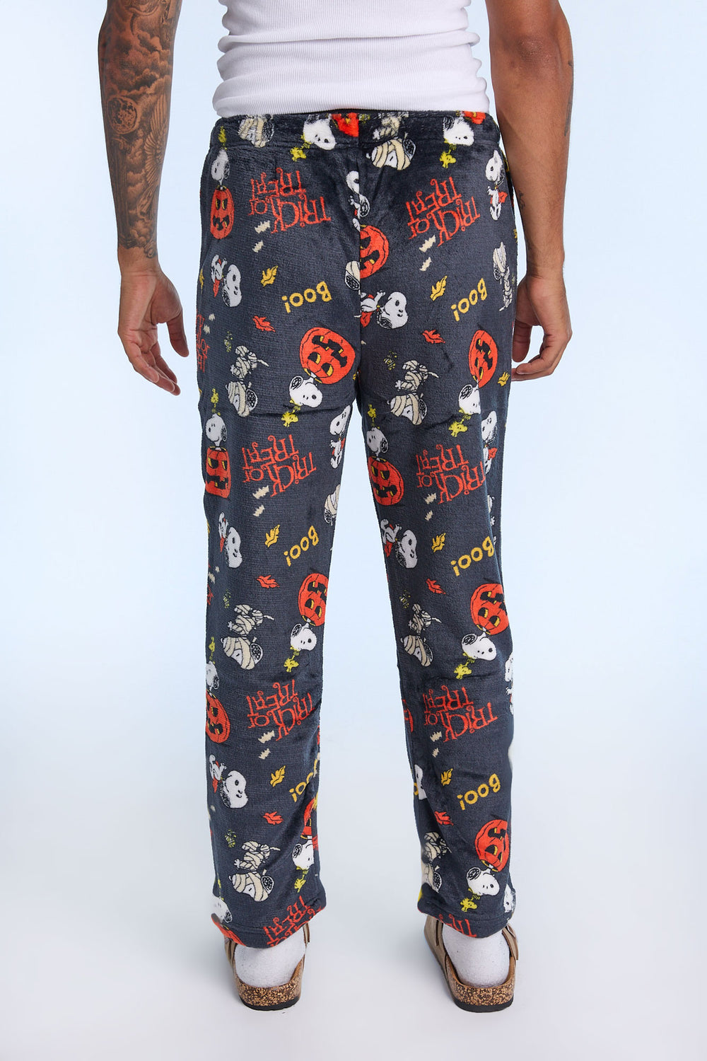 Mens Peanuts Spooky Snoopy Plush Pajama Pant Mens Peanuts Spooky Snoopy Plush Pajama Pant
