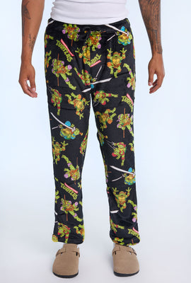 Mens TMNT Plush Pajama Pant
