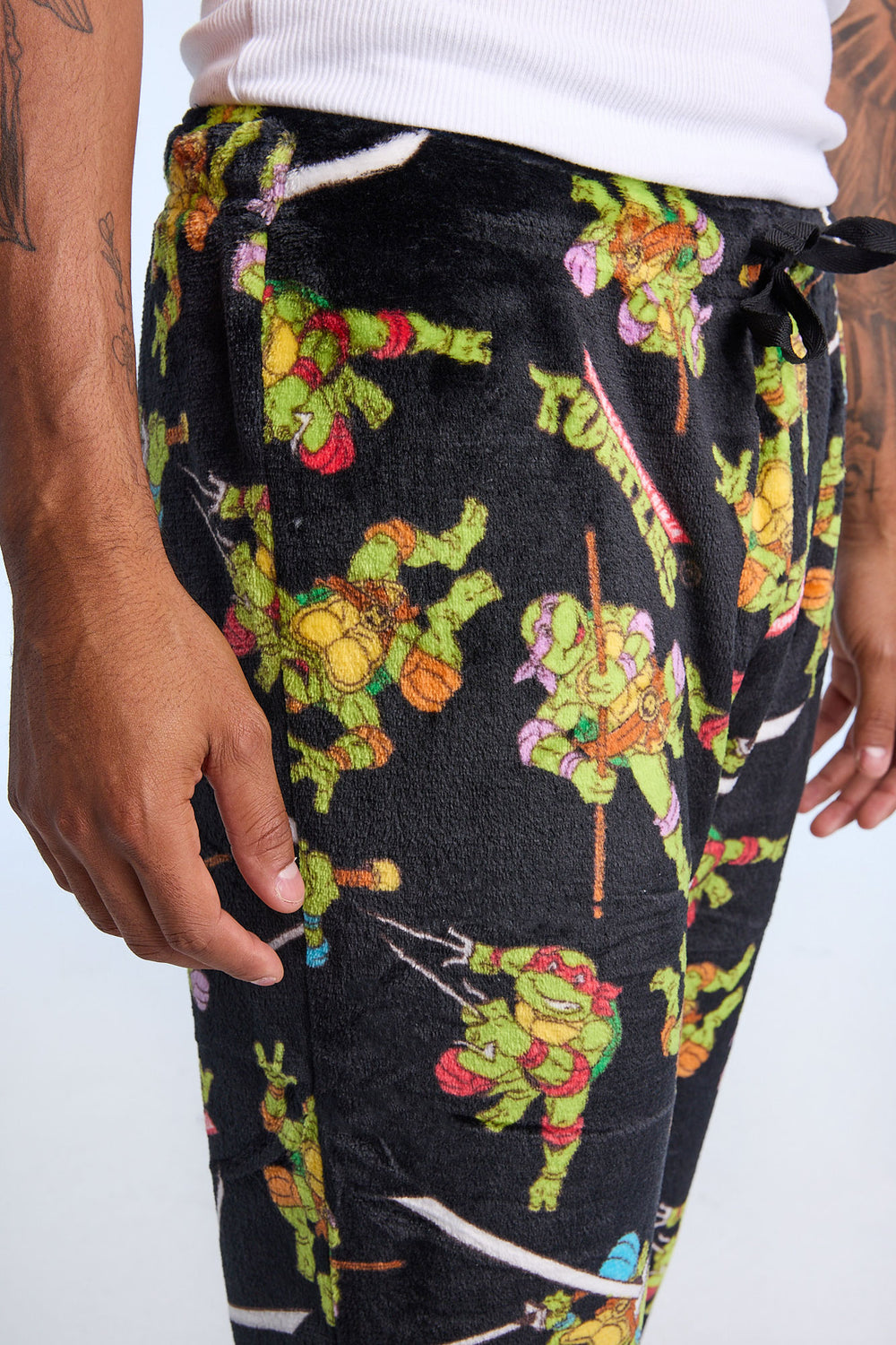 Mens TMNT Plush Pajama Pant Mens TMNT Plush Pajama Pant