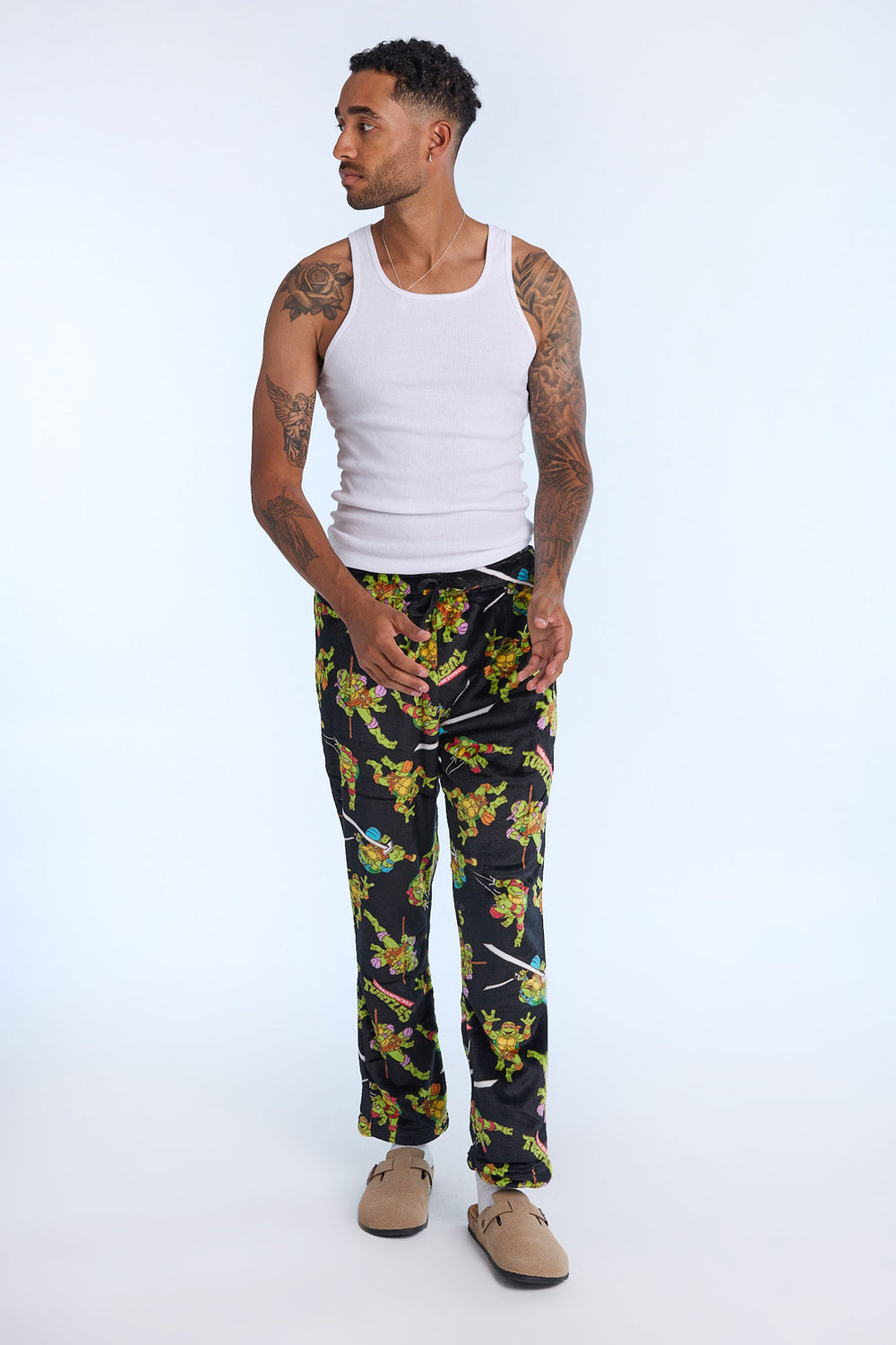 Mens TMNT Plush Pajama Pant Mens TMNT Plush Pajama Pant