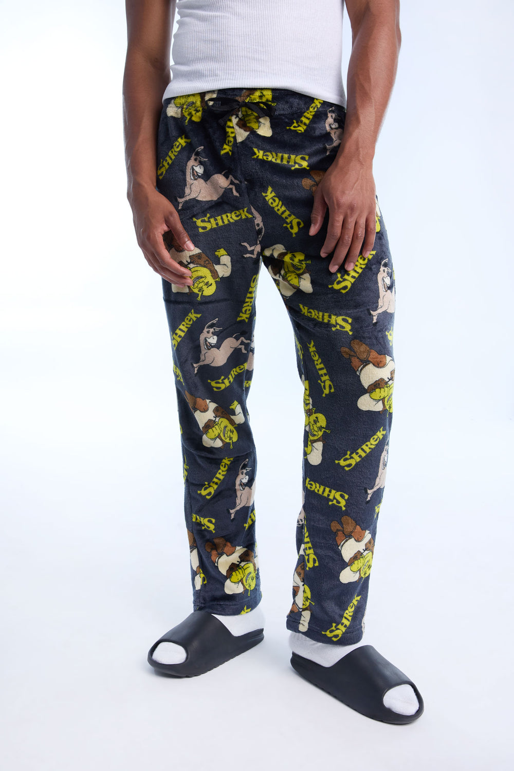Mens Shrek & Donkey Plush Pajama Pant Mens Shrek & Donkey Plush Pajama Pant