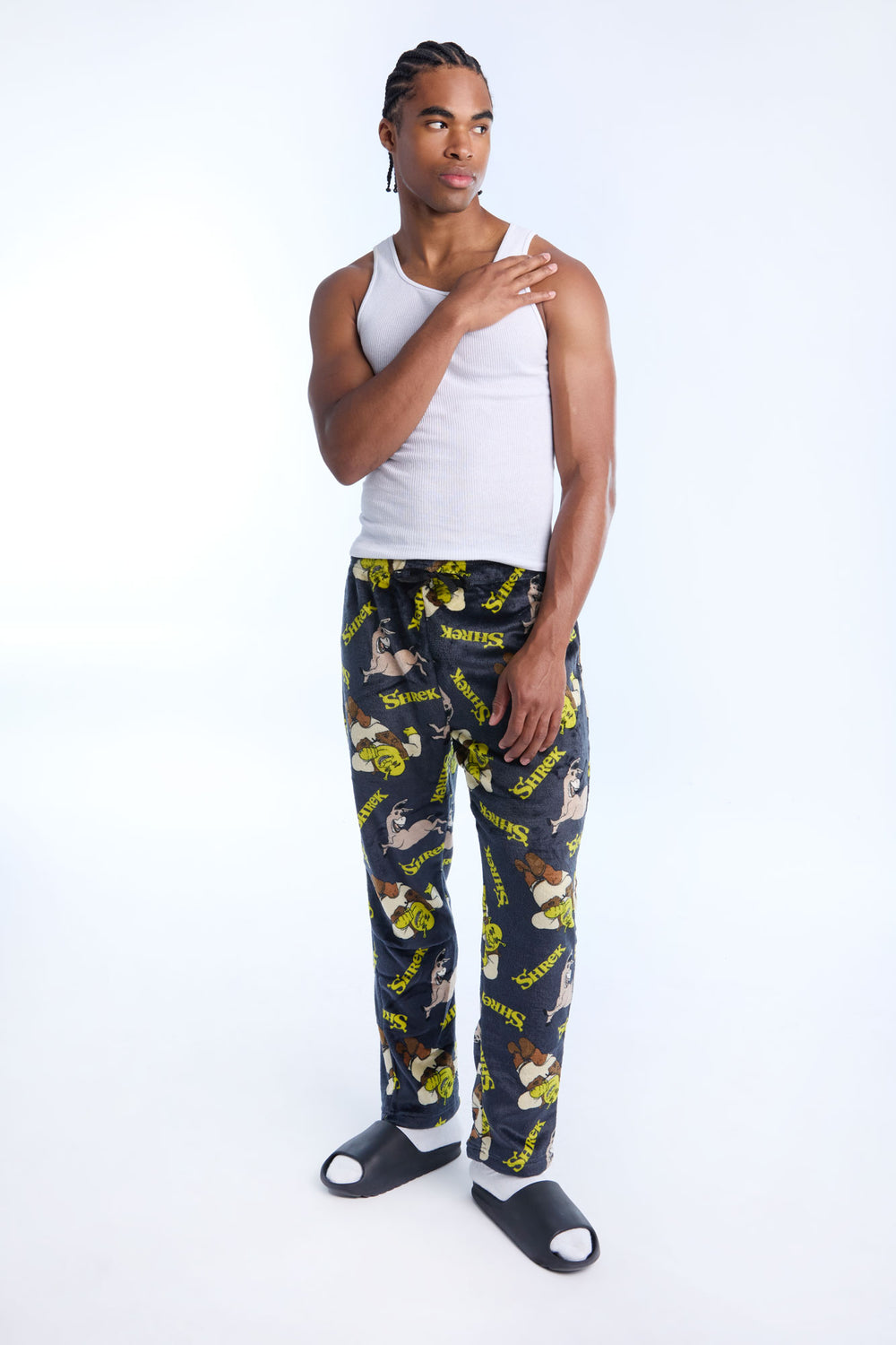 Mens Shrek & Donkey Plush Pajama Pant Mens Shrek & Donkey Plush Pajama Pant