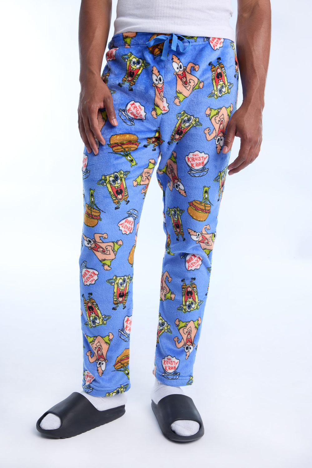 Mens Krusty Krab Plush Pajama Pant Mens Krusty Krab Plush Pajama Pant