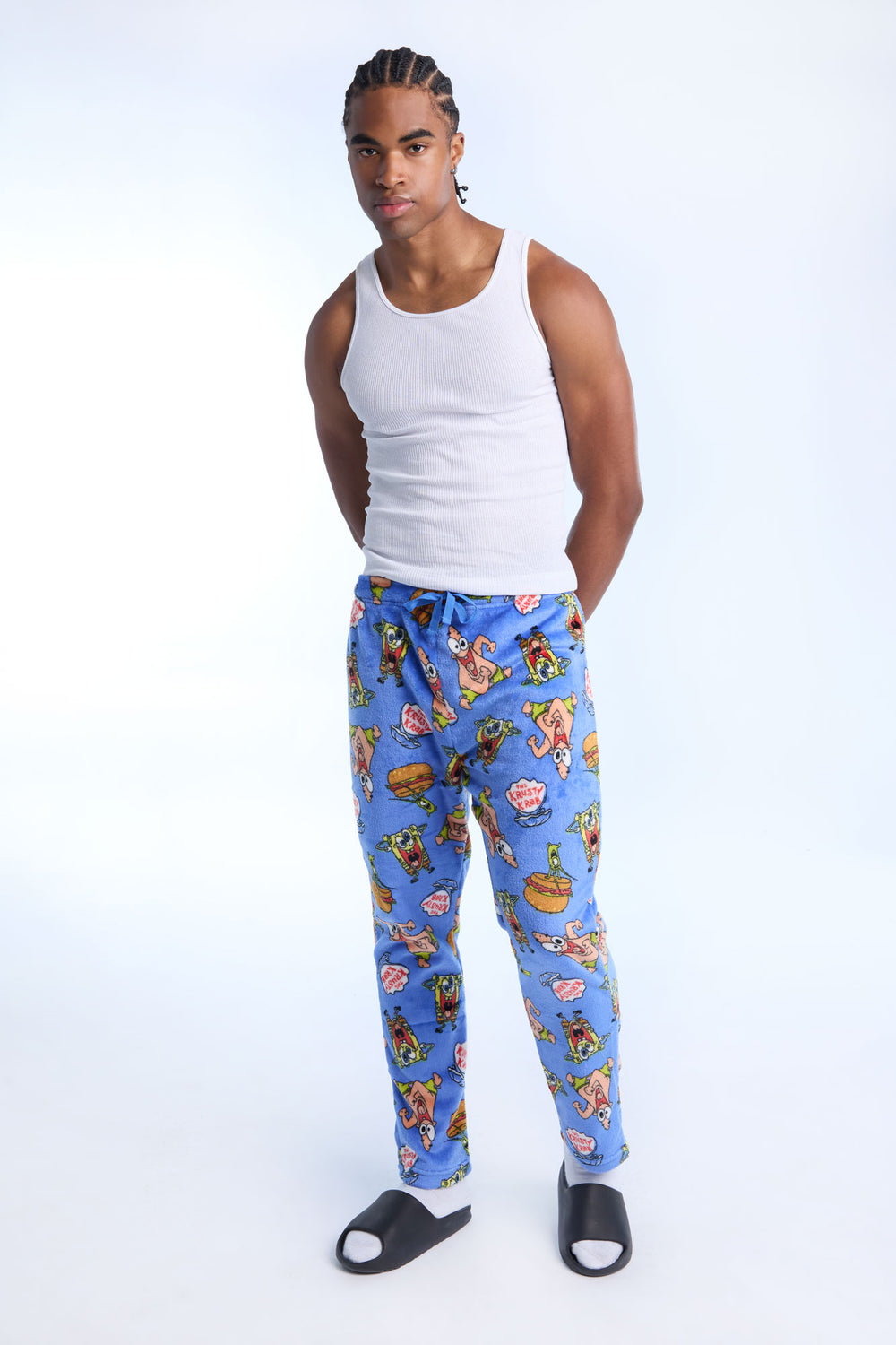 Mens Krusty Krab Plush Pajama Pant Mens Krusty Krab Plush Pajama Pant