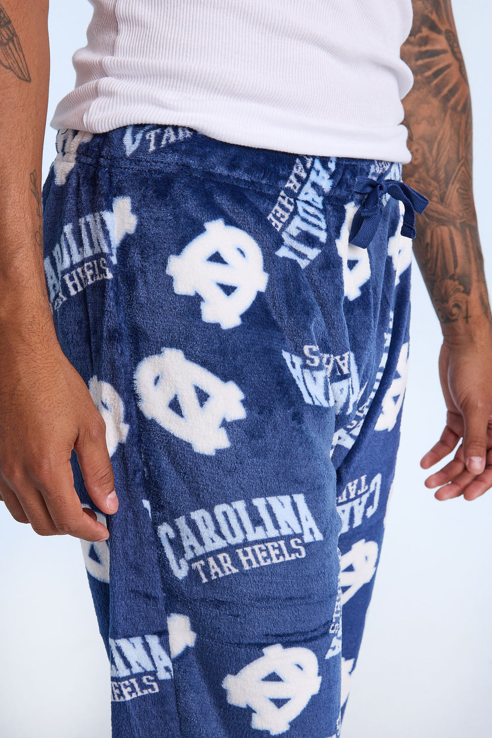 Mens North Carolina Tar Heels Plush Pajama Pant Mens North Carolina Tar Heels Plush Pajama Pant