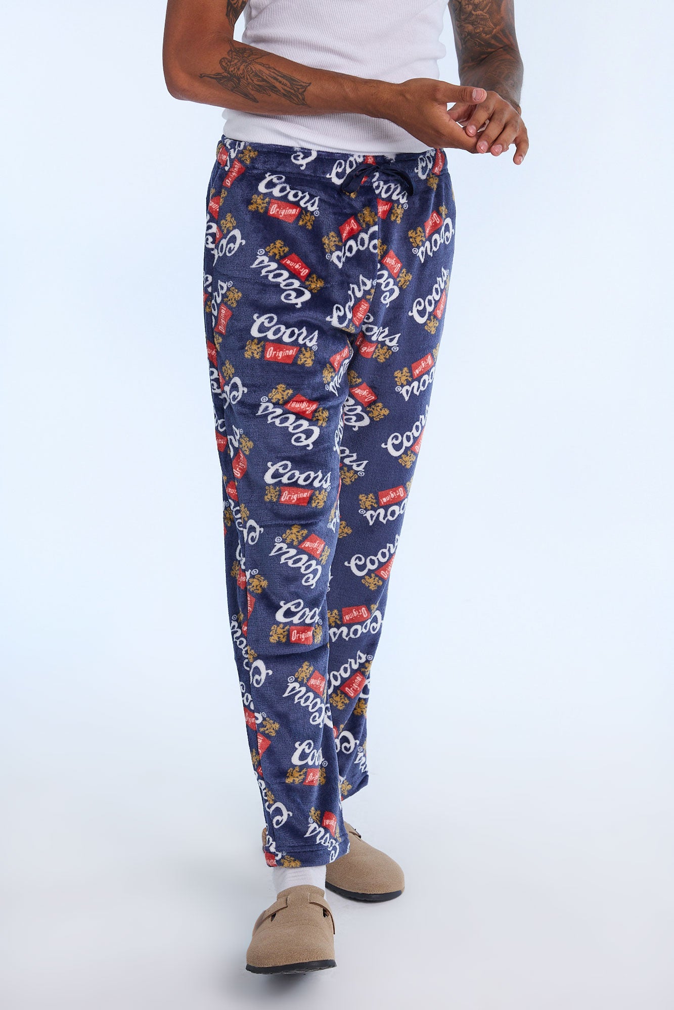 Mens Coors Plush Pajama Pant - Navy /