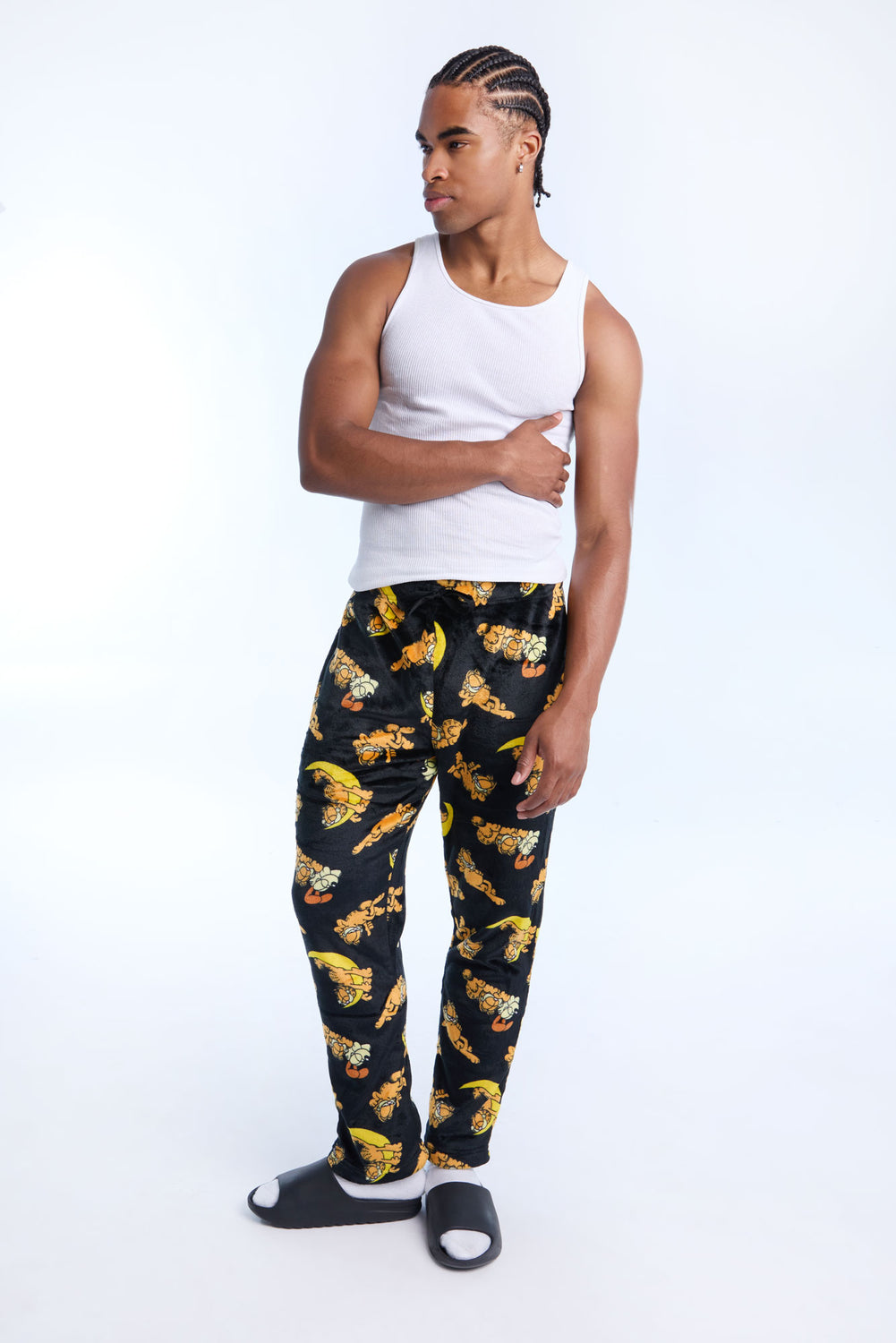 Mens Garfield Plush Pajama Pant Mens Garfield Plush Pajama Pant