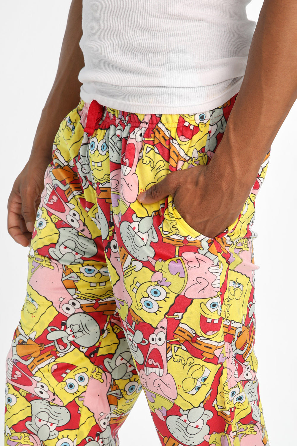 Pantalon de pyjama en molleton soyeux imprimé Bob l'Éponge Pantalon de pyjama en molleton soyeux imprimé Bob l'Éponge