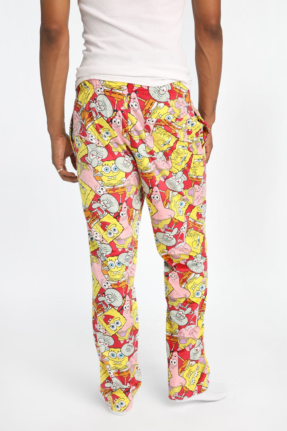 Pantalon de pyjama en molleton soyeux imprimé Bob l'Éponge Pantalon de pyjama en molleton soyeux imprimé Bob l'Éponge
