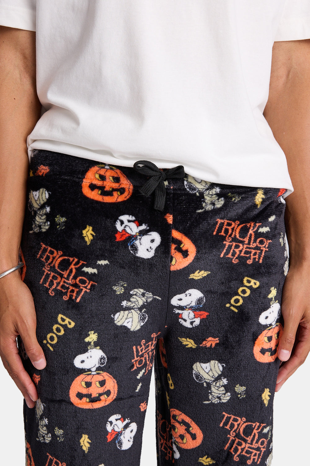 Pantalon de pyjama en peluche Snoopy d'Halloween Pantalon de pyjama en peluche Snoopy d'Halloween
