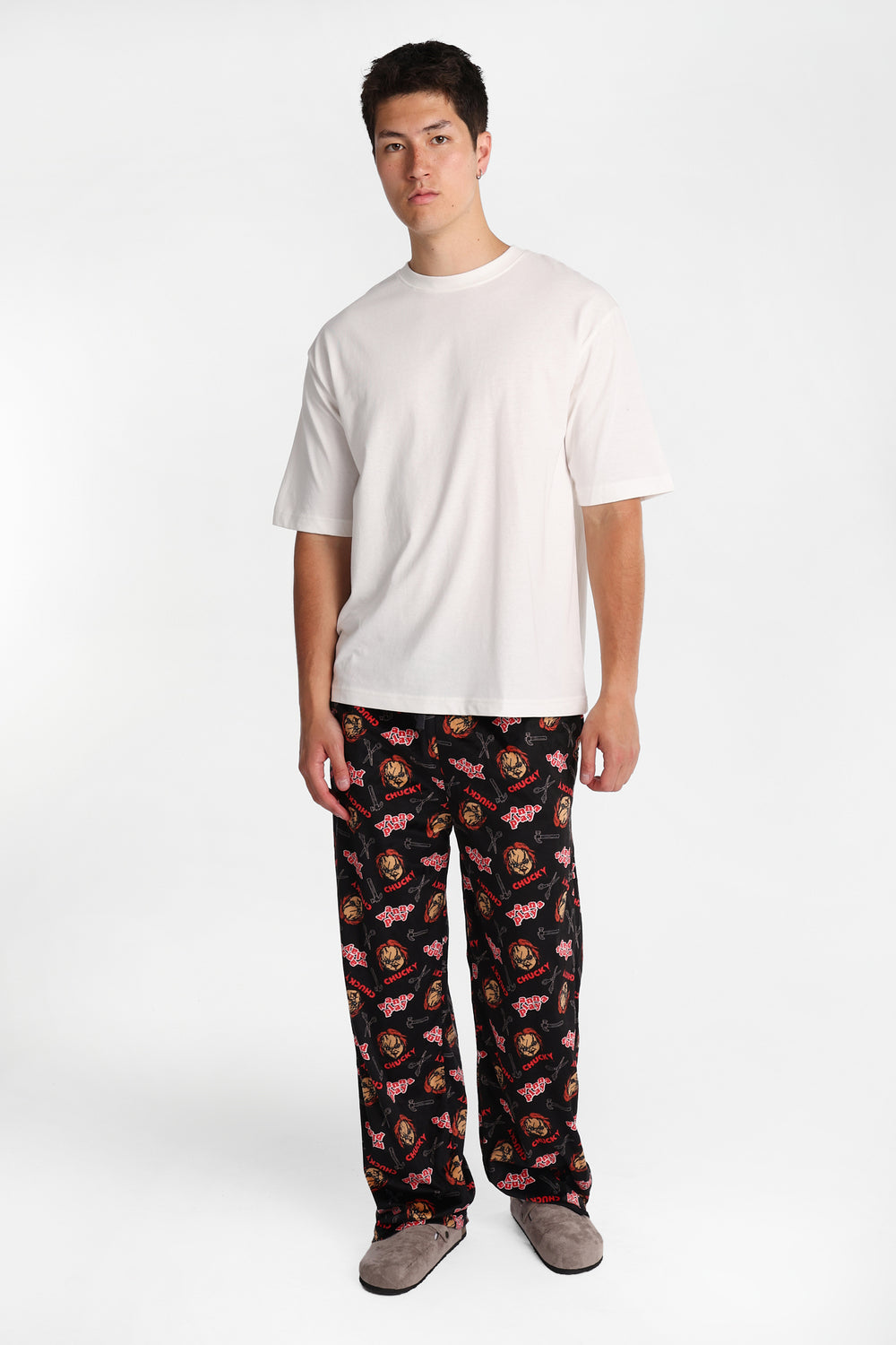 Pantalon pyjama en molleton soyeux imprimé Chucky Pantalon pyjama en molleton soyeux imprimé Chucky