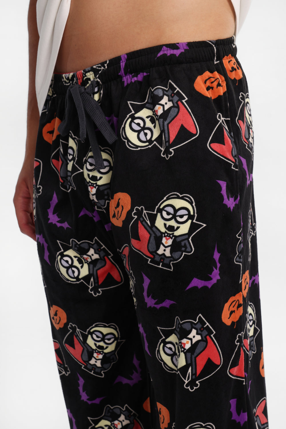 Pantalon pyjama en molleton soyeux imprimé vampires Minions Pantalon pyjama en molleton soyeux imprimé vampires Minions