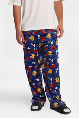 Peanuts Snoopy Pumpkins Silky Fleece Pajama Pants