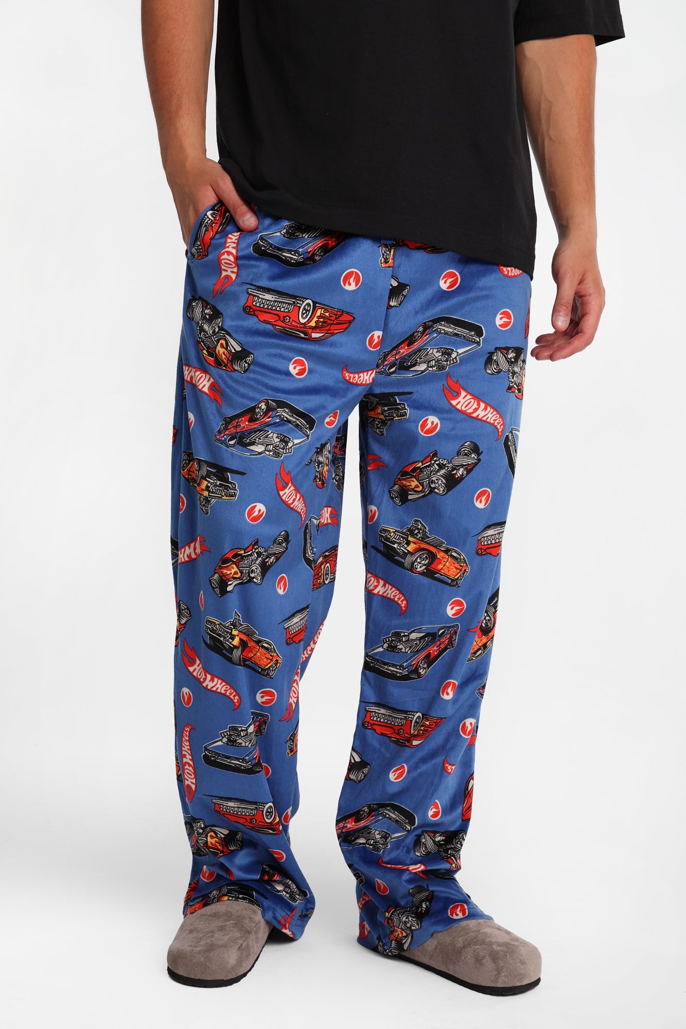 Hot Wheels Silky Fleece Pajama Pants - Blue /