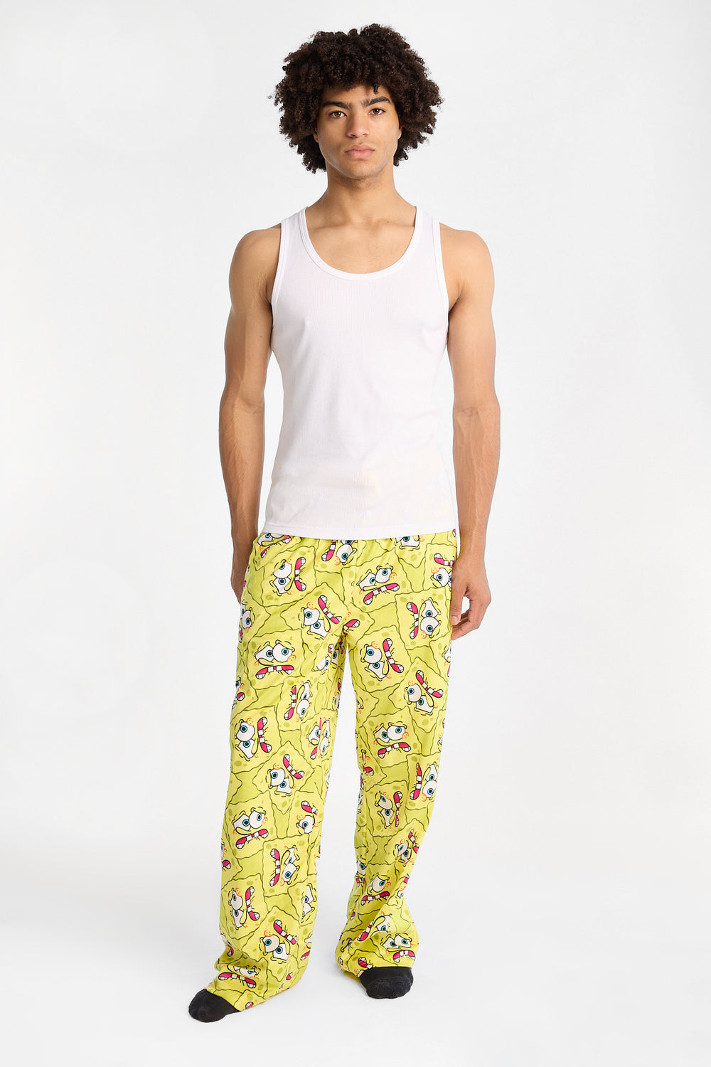 SpongeBob Faces Silky Fleece Pajama Pants SpongeBob Faces Silky Fleece Pajama Pants